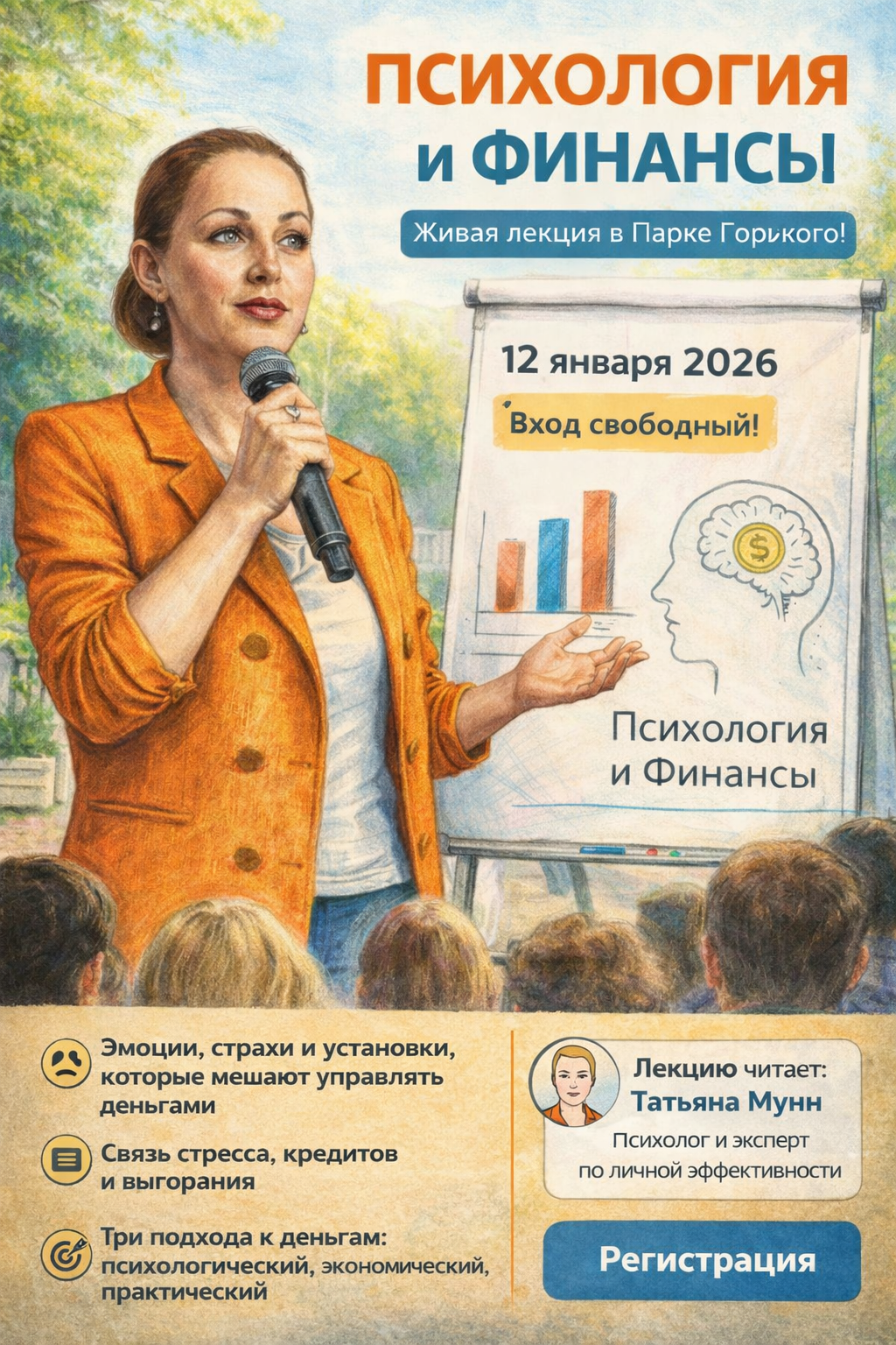 Афиша лекции Татьяны Мунн